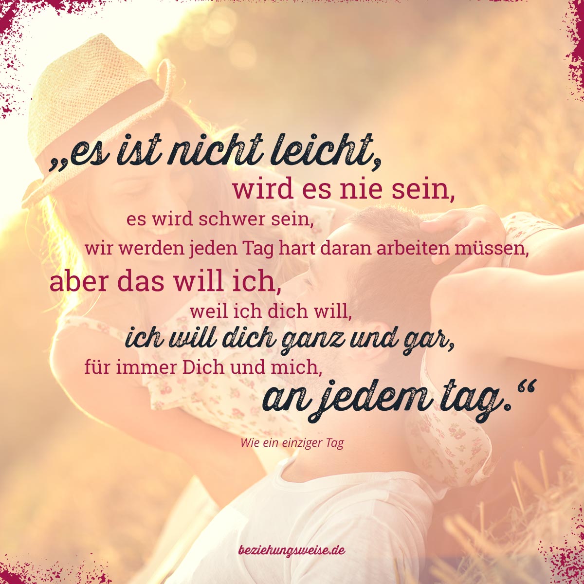 Kleine Liebeserklärungen zum Teilen beziehungsweise