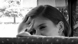 sexy girl model seduce black white giphy