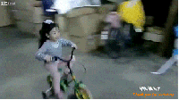 girl parking ride bike Giphy