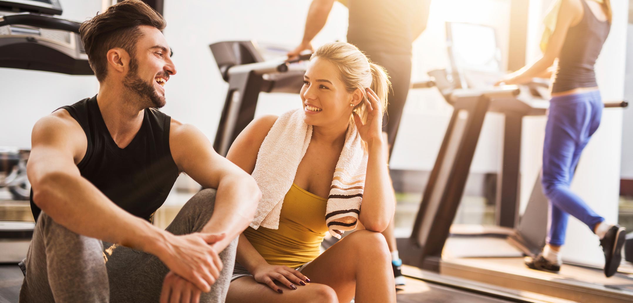 Flirten im Fitessstudio