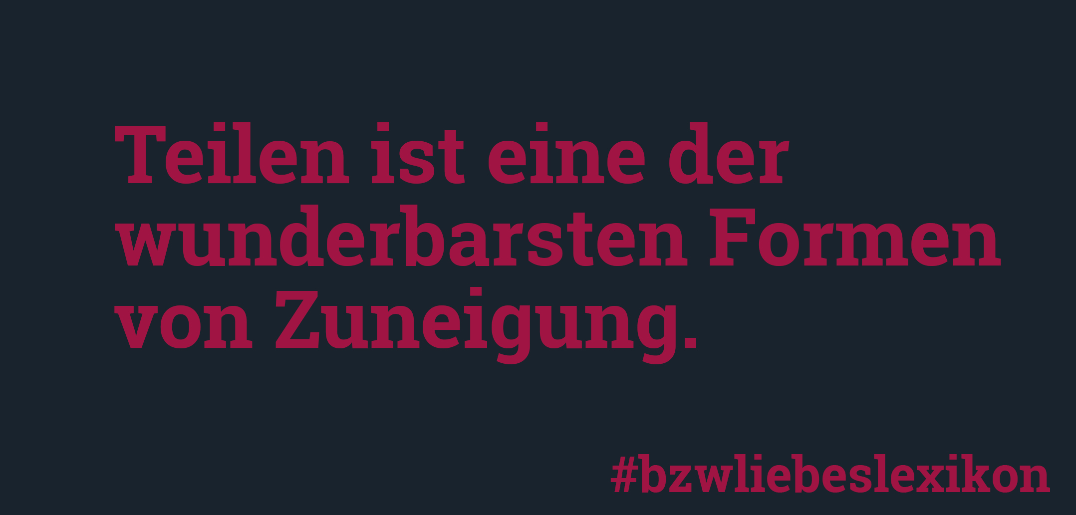 bzw. Liebeslexikon