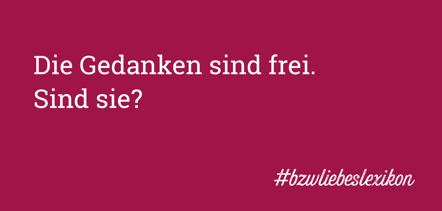 bzw. Liebeslexikon: K wie Kopfkino