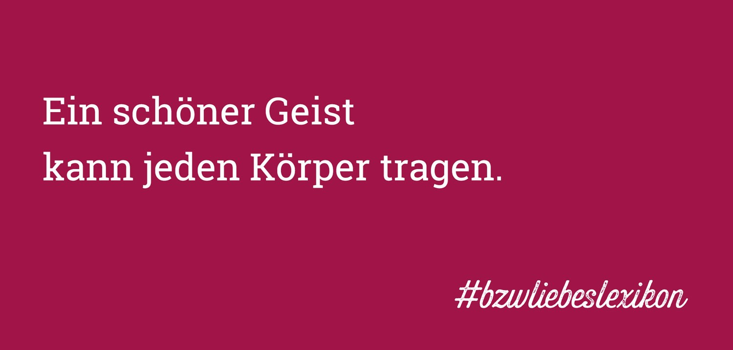 bzw. Liebeslexikon: S wie Sapiosexualität