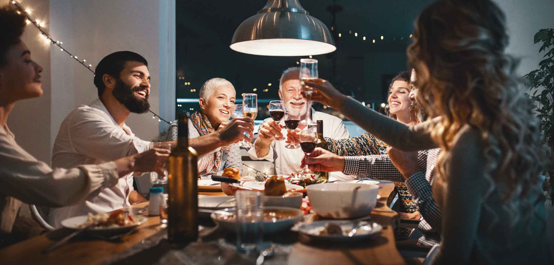 An Feiertagen kommt meist die ganze Familie an den Tisch